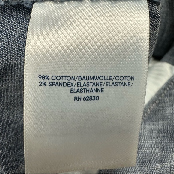 Lands’ End blue cotton chambray Bermuda shorts 16 - Picture 7 of 9